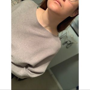 Zara knit ribbed dolman sweater